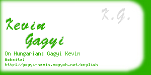 kevin gagyi business card